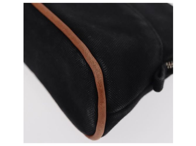 Hermès Pochette Mini Bolide HERMES Mini Pouch Tela Nera Oro Auth BA8465 Nero D'oro - vista 14