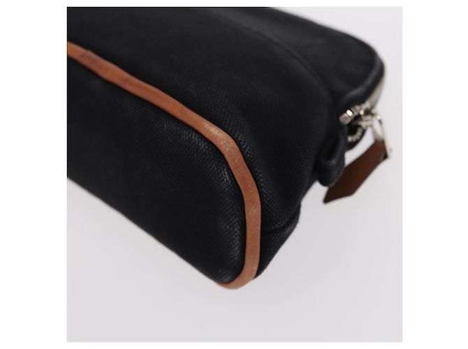 Hermès Pochette Mini Bolide HERMES Mini Pouch Tela Nera Oro Auth BA8465 Nero D'oro - vista 16