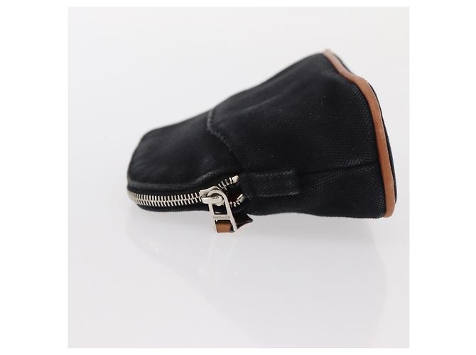 Hermès Pochette Mini Bolide HERMES Mini Pouch Tela Nera Oro Auth BA8465 Nero D'oro - vista 4