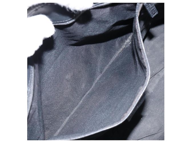 Borsa Tote GG Canvas Gucci Nera Argento 36173 1705 Auth 154445 Nero - vista 22