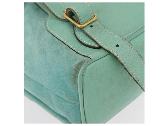 Bamboo Zaino in Bambù GUCCI Camoscio Verde Oro 003 2058 0016 Auth gh1191 D'oro - vista 19