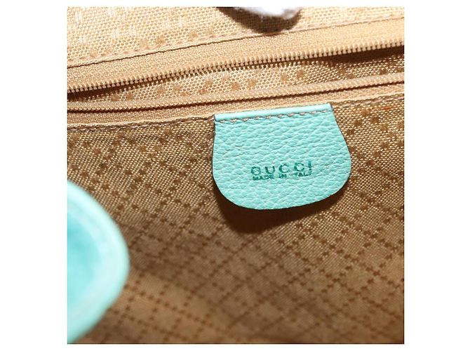 Bamboo Zaino in Bambù GUCCI Camoscio Verde Oro 003 2058 0016 Auth gh1191 D'oro - vista 23