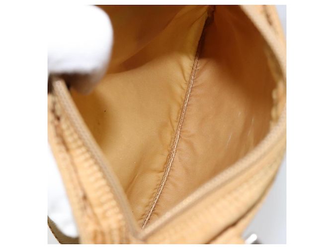 Borsa a Spalla PRADA Nylon Beige Argento Autentica 151338 - vista 10