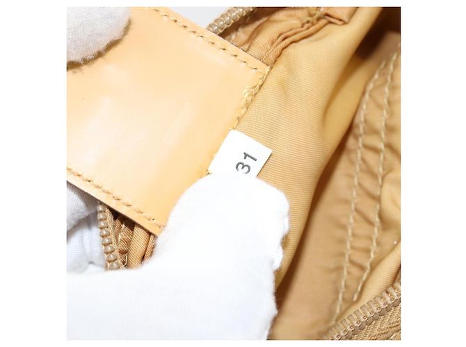Borsa a Spalla PRADA Nylon Beige Argento Autentica 151338 - vista 11