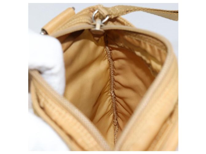 Borsa a Spalla PRADA Nylon Beige Argento Autentica 151338 - vista 20