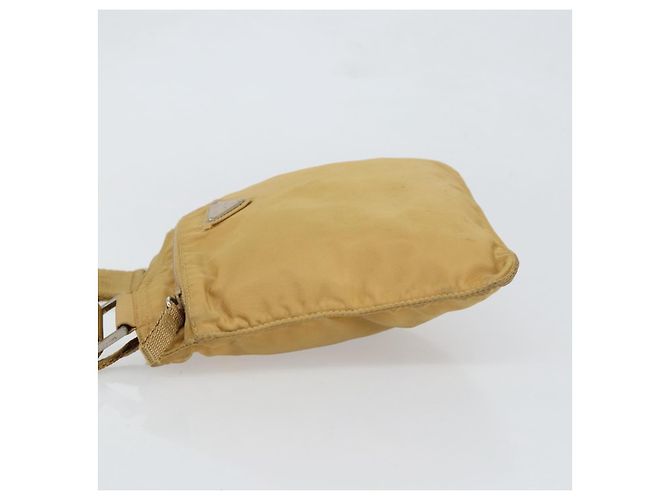 Borsa a Spalla PRADA Nylon Beige Argento Autentica 151338 - vista 4