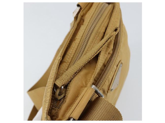 Borsa a Spalla PRADA Nylon Beige Argento Autentica 151338 - vista 9