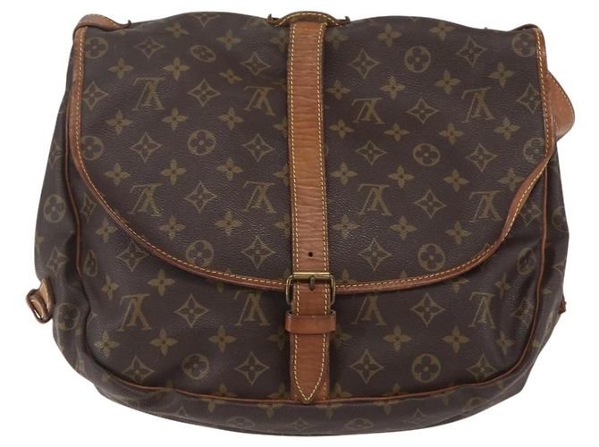LOUIS VUITTON Borsa a Spalla Monogram Saumur 35 M42254 LV Auth ka344 Monogramma - vista 13