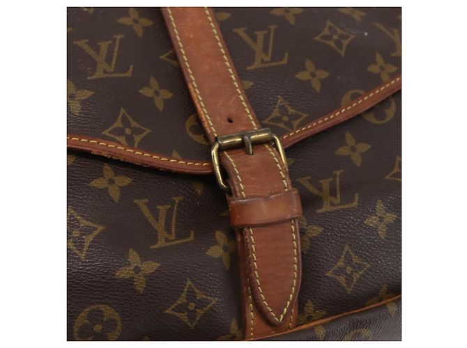 LOUIS VUITTON Borsa a Spalla Monogram Saumur 35 M42254 LV Auth ka344 Monogramma - vista 18