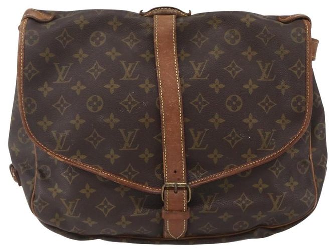 LOUIS VUITTON Borsa a Spalla Monogram Saumur 35 M42254 LV Auth ka344 Monogramma - vista 2