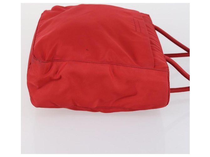 PRADA Borsa a Spalla Nylon Smalto 3 Set Rosso Marrone Nero Auth bs31276 - vista 11
