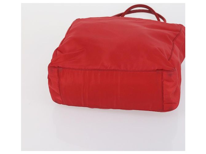 PRADA Borsa a Spalla Nylon Smalto 3 Set Rosso Marrone Nero Auth bs31276 - vista 14