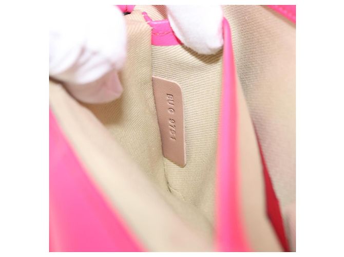 VALENTINO Schultertasche aus Leder mit Nieten und Kette Rosa Gold Auth bs31221 Pink Golden - Ansicht 12
