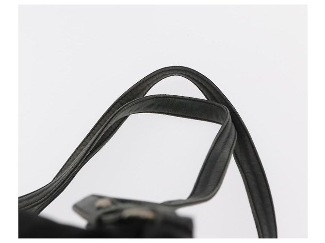 Mochila PRADA em nylon e couro preto prata autêntica 151999 - vista 16