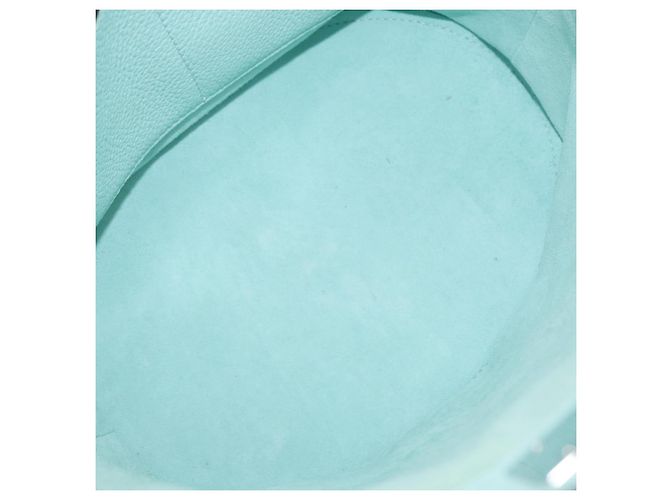 Salvatore Ferragamo Borsa a Spalla Gancini in Pelle Azzurro Chiaro Argento Auth 153957 Blu chiaro - vista 10