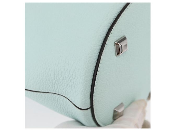 Salvatore Ferragamo Borsa a Spalla Gancini in Pelle Azzurro Chiaro Argento Auth 153957 Blu chiaro - vista 9