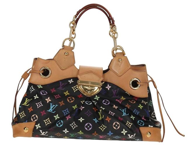 LOUIS VUITTON Monogram Multicolor Ursula Tote Bag Schwarz M40124 LV Auth ka367AV - Ansicht 13