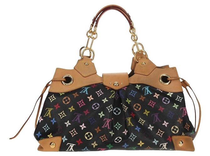 LOUIS VUITTON Monogram Multicolor Ursula Tote Bag Schwarz M40124 LV Auth ka367AV - Ansicht 2