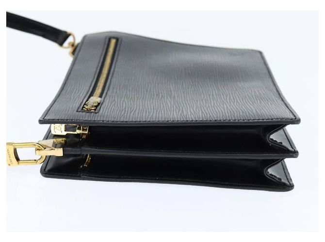LOUIS VUITTON Epi Angian Shoulder Bag 2way Black M52112 LV Auth 147253 - view 3