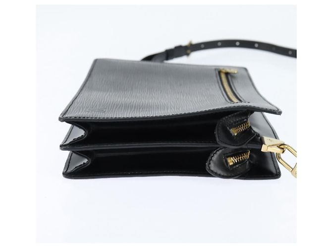 LOUIS VUITTON Epi Angian Shoulder Bag 2way Black M52112 LV Auth 147253 - view 4