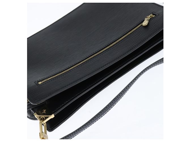 LOUIS VUITTON Epi Angian Shoulder Bag 2way Black M52112 LV Auth 147253 - view 6
