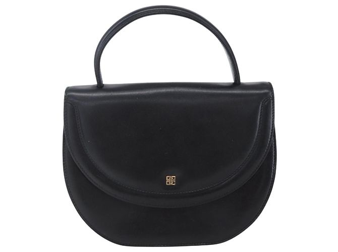 Borsa a mano GIVENCHY in pelle nera e oro Auth bs30417 Nero D'oro - vista 13