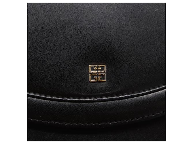 Borsa a mano GIVENCHY in pelle nera e oro Auth bs30417 Nero D'oro - vista 17
