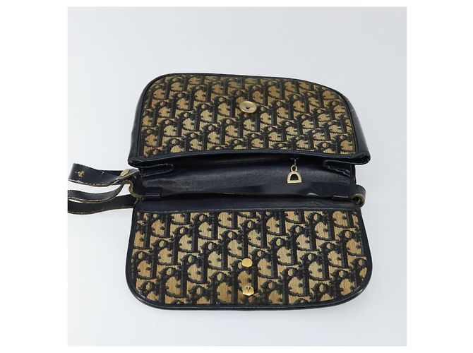 Borsa a Spalla in Tela Trotter Christian Dior Blu Auth 150069 Blu navy - vista 10