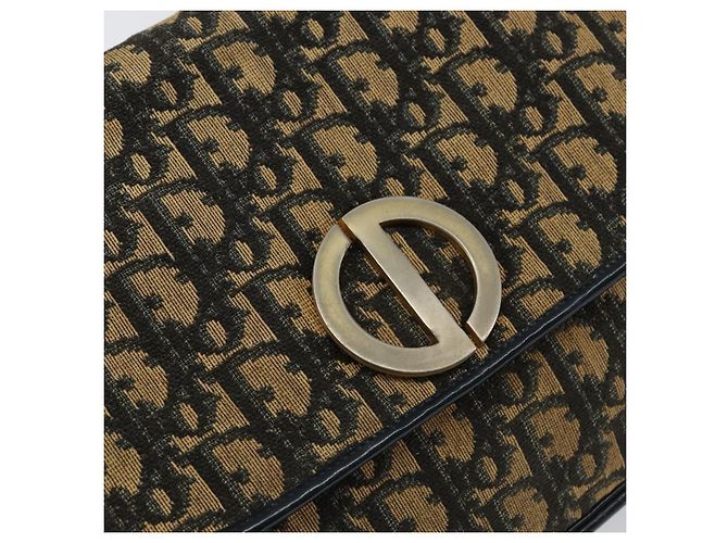 Borsa a Spalla in Tela Trotter Christian Dior Blu Auth 150069 Blu navy - vista 17