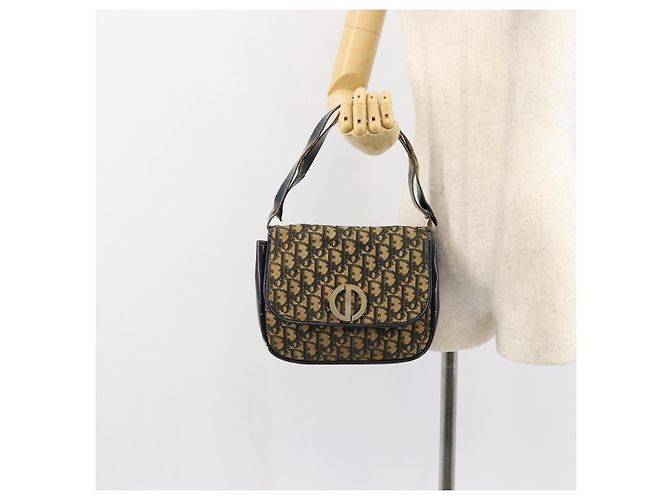 Borsa a Spalla in Tela Trotter Christian Dior Blu Auth 150069 Blu navy - vista 21