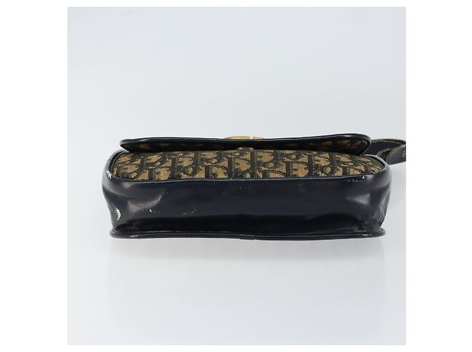 Borsa a Spalla in Tela Trotter Christian Dior Blu Auth 150069 Blu navy - vista 5