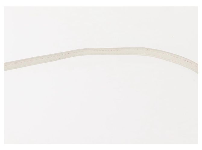 Céline Borsa a Spalla in Pelle Bianca e Oro Auth BA7313 Bianco D'oro - vista 8