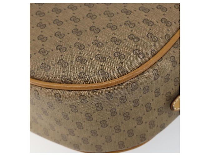 Gucci Borsa a Spalla Micro GG Supreme PVC Beige Oro 001 58 4001 Auth 149982 D'oro - vista 14