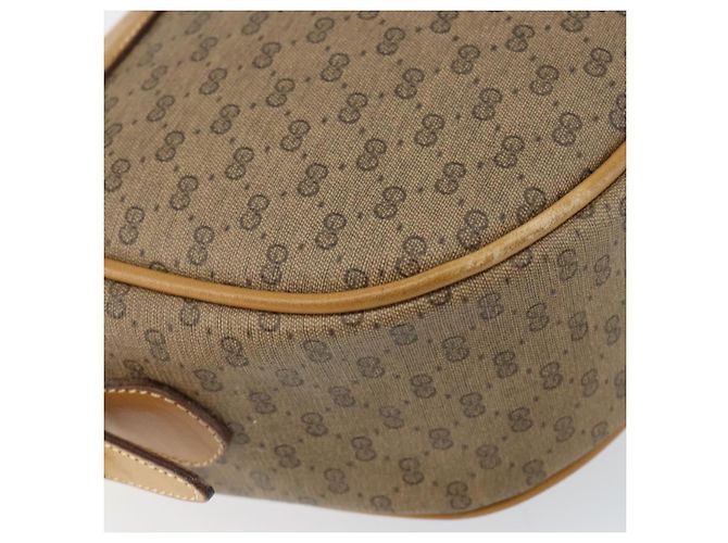 Gucci Borsa a Spalla Micro GG Supreme PVC Beige Oro 001 58 4001 Auth 149982 D'oro - vista 15