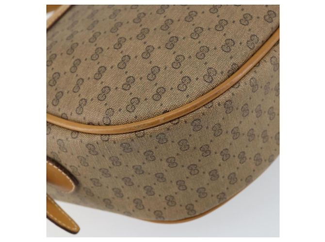 Gucci Borsa a Spalla Micro GG Supreme PVC Beige Oro 001 58 4001 Auth 149982 D'oro - vista 17