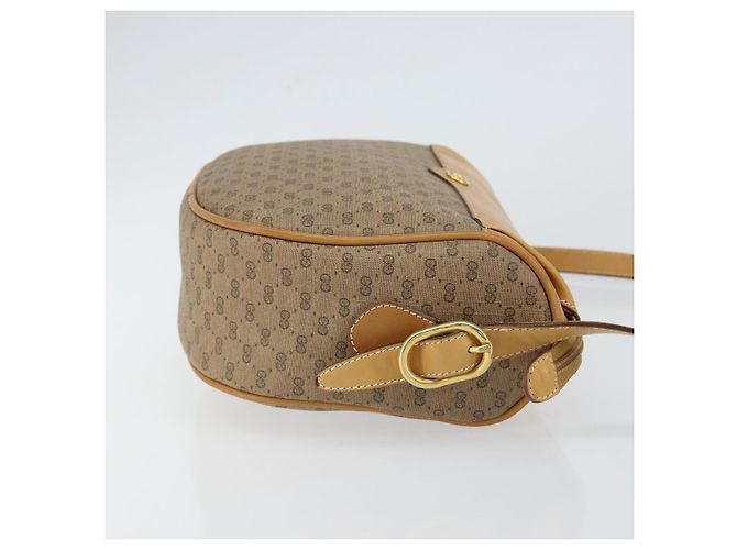 Gucci Borsa a Spalla Micro GG Supreme PVC Beige Oro 001 58 4001 Auth 149982 D'oro - vista 3