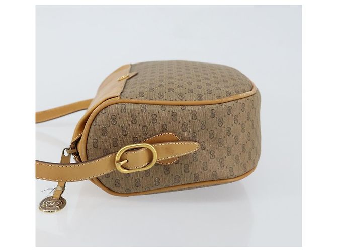 Gucci Borsa a Spalla Micro GG Supreme PVC Beige Oro 001 58 4001 Auth 149982 D'oro - vista 4