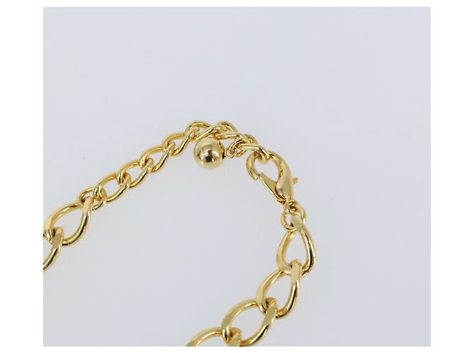 Collana a catena Christian Dior in metallo dorato Auth am9415V - vista 11