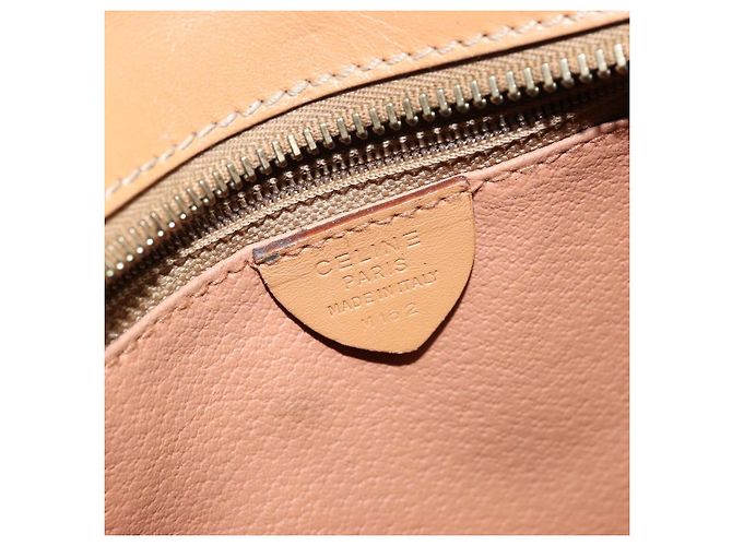 Céline Borsa a Spalla in Tela Macadam CELINE PVC Beige Oro Auth gh1092 D'oro - vista 12