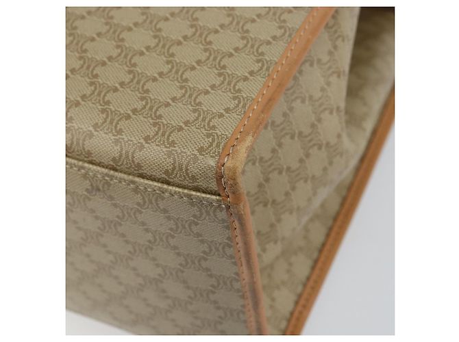 Céline Borsa a Spalla in Tela Macadam CELINE PVC Beige Oro Auth gh1092 D'oro - vista 16