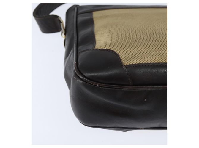 Céline Borsa a Spalla CELINE in Tela Beige Oro Auth 149192 D'oro - vista 15