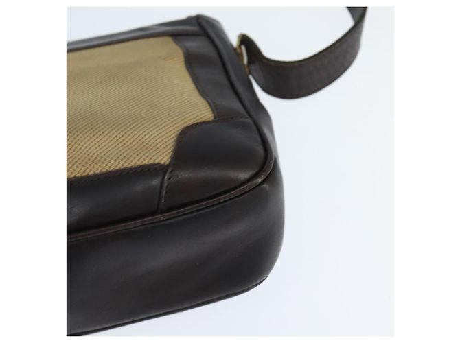 Céline Borsa a Spalla CELINE in Tela Beige Oro Auth 149192 D'oro - vista 16