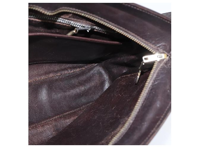 Céline Borsa a Spalla CELINE in Tela Beige Oro Auth 149192 D'oro - vista 18