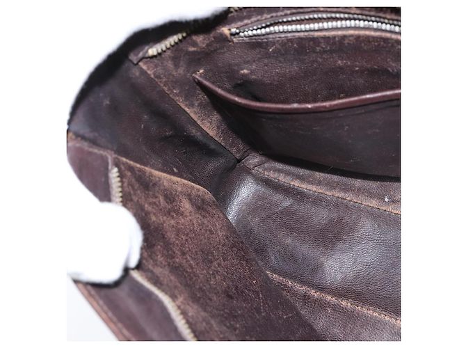 Céline Borsa a Spalla CELINE in Tela Beige Oro Auth 149192 D'oro - vista 19