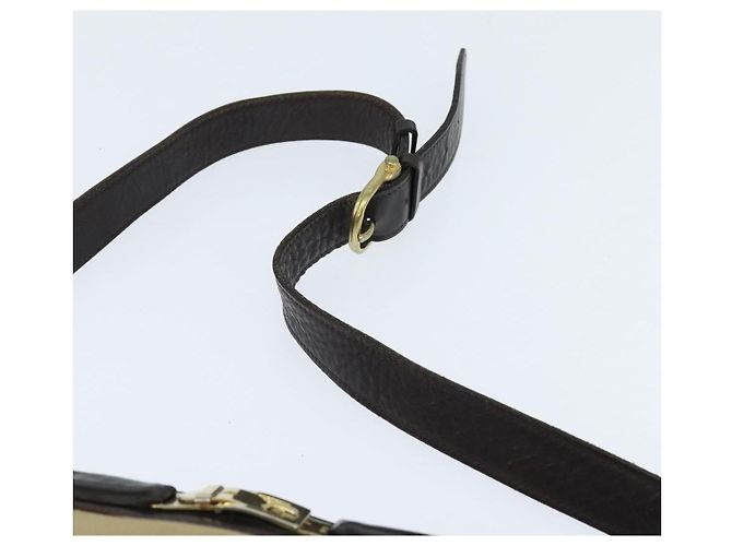 Céline Borsa a Spalla CELINE in Tela Beige Oro Auth 149192 D'oro - vista 8