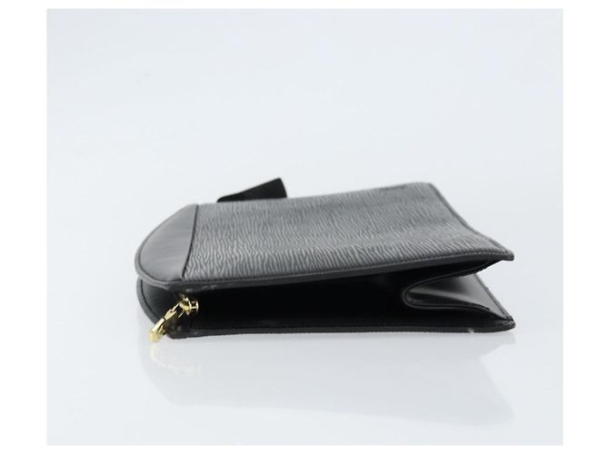 LOUIS VUITTON Pochette Crete Epi Nera M48402 LV Auth 150132 Nero - vista 4