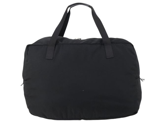 Borsa Boston GUCCI in nylon nero argento 012 0389 Auth bs29901 - vista 2