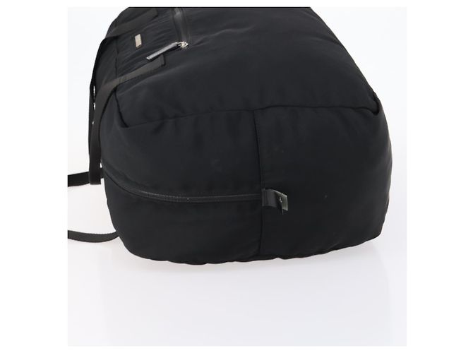 Borsa Boston GUCCI in nylon nero argento 012 0389 Auth bs29901 - vista 4