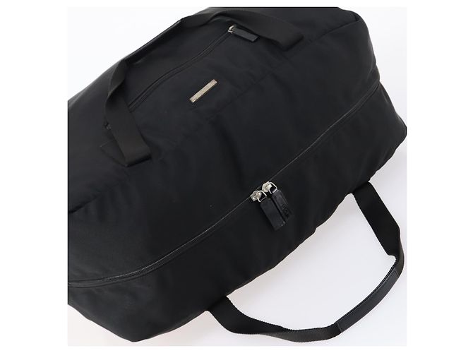 Borsa Boston GUCCI in nylon nero argento 012 0389 Auth bs29901 - vista 6
