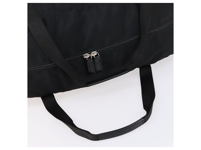 Borsa Boston GUCCI in nylon nero argento 012 0389 Auth bs29901 - vista 7
